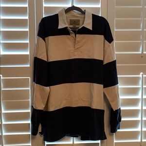 COPY - Vintage navy and white rugby shirt